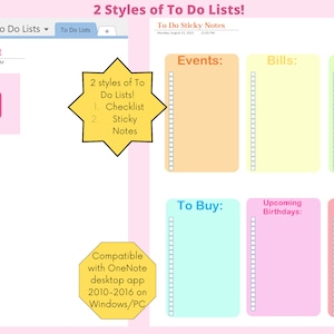 Plantilla de tareas pendientes de OneNote