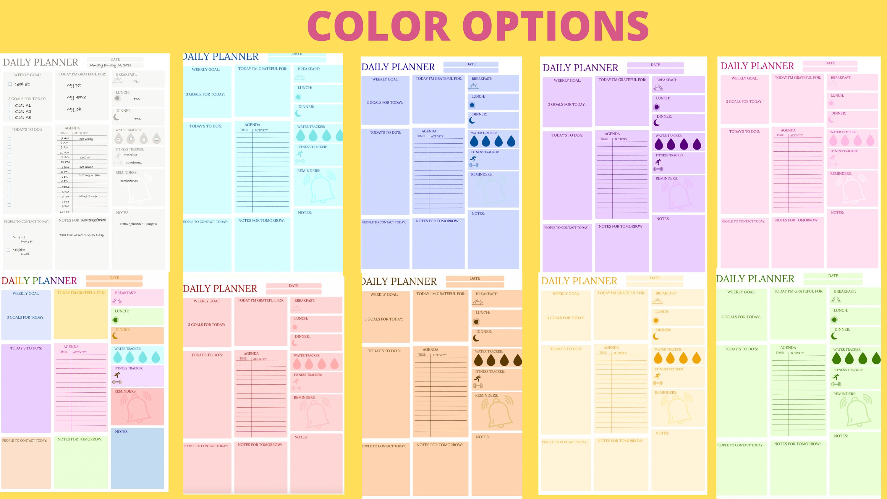 Onenote Daily Planner Template Etsy Onenote Daily Planner Template Etsy