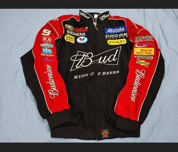 Budweiser bomber hotsell jacket