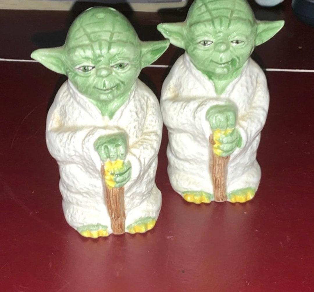 Vintage Yoda Salt and Pepper Shaker Set Etsy