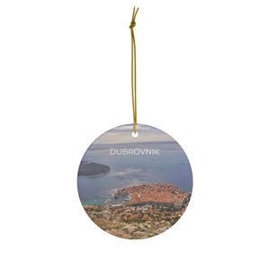 Dubrovnik, Croatia Christmas Ornament; 4 Sizes