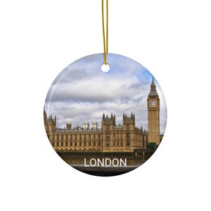 London, England Ornament - Unique England Souvenir - Christmas Ornament London; Big Ben Ornament, London Gift