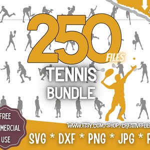 Tennis SVG Bundle | For Cricut, CNC, Laser, etc | Creative Projects | Instant Download | Commercial License