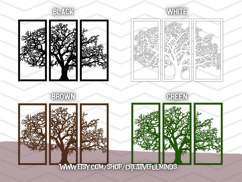 Tree Panel Home Decor SVG | Wall Decor | for Cricut, CNC, Laser, Etc ...