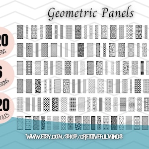 Geometric Designs Mega Bundle SVG Geometric Patterns, Designs, Panels, Animals Creative Projects Instant Download Commercial License Bild 3