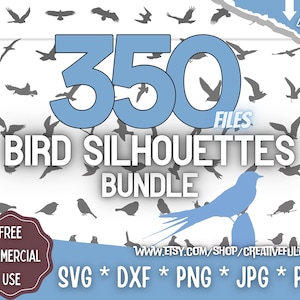 Bird Silhouettes SVG Bundle | For Cricut, CNC, Laser, etc | Creative Projects | Instant Download | Commercial License