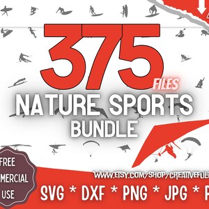 Radical / Nature Sports SVG Bundle | For Cricut, CNC, Laser, etc | Creative Projects | Instant Download | Commercial License