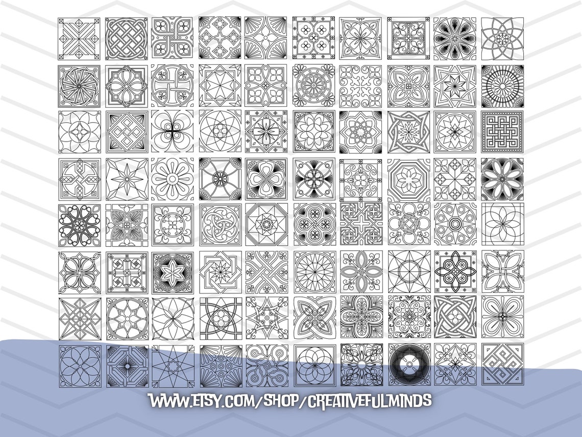 Geometric Patterns SVG Bundle | for Cricut, CNC, Laser, Etc | Creative ...