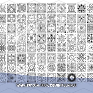 Geometric Patterns SVG Bundle | for Cricut, CNC, Laser, Etc | Creative ...