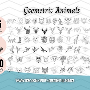 Geometric Designs Mega Bundle SVG Geometric Patterns, Designs, Panels, Animals Creative Projects Instant Download Commercial License Bild 5