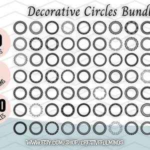 Decorative Circles SVG Bundle | for Cricut, CNC, Laser, Etc | Creative ...