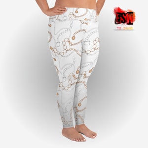 Jewelry print Plus Size Leggings