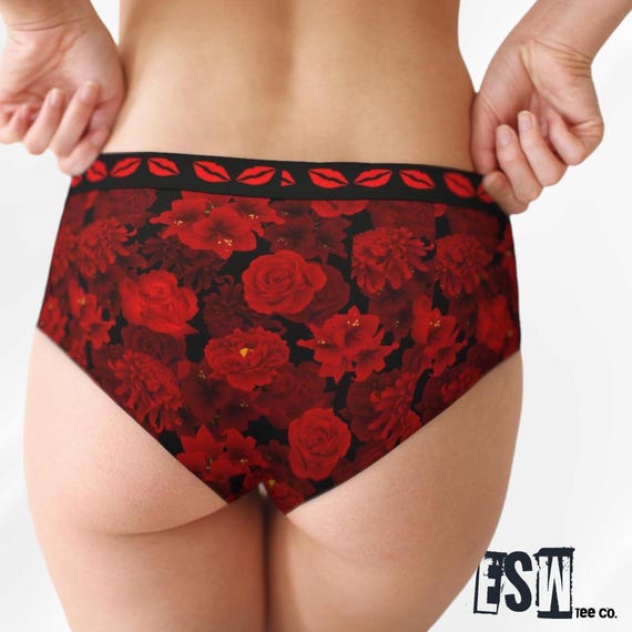 Roses Women's Cheeky Briefs, Women's Briefs,Women's underwear