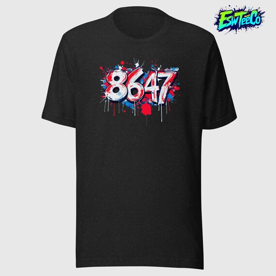 8647 Graphic Tee Men's Women's Unisex t-shirt