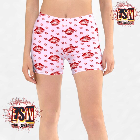 Yes Daddy Funny Women's Yoga Shorts, Women's Activewear