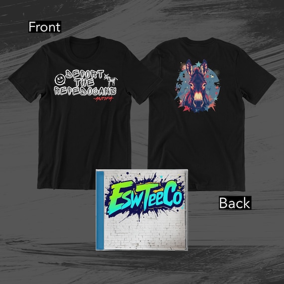 Deport the Repedocans Graphic Print Tee Men's Women's Unisex t-shirt