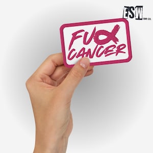 FU Cancer Embroidered patches for Cancer Awareness