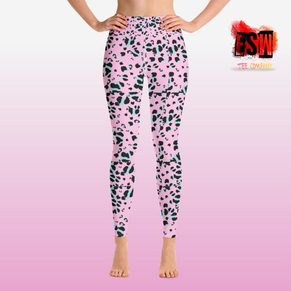 Pink Animal print Women's Yoga Leggings Women's Activewear
