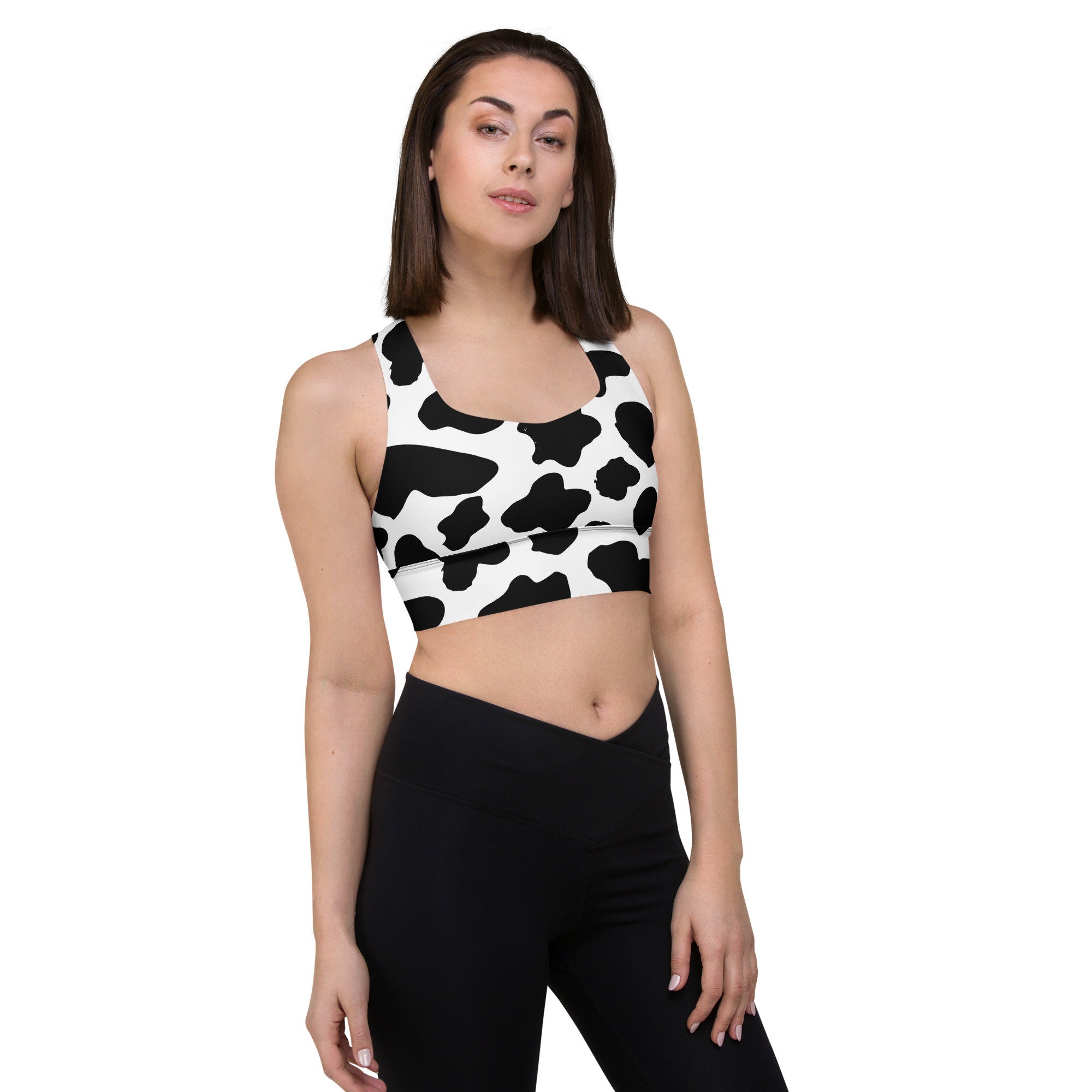 Cow print sports bra sold by FreMyer, SKU 40411308