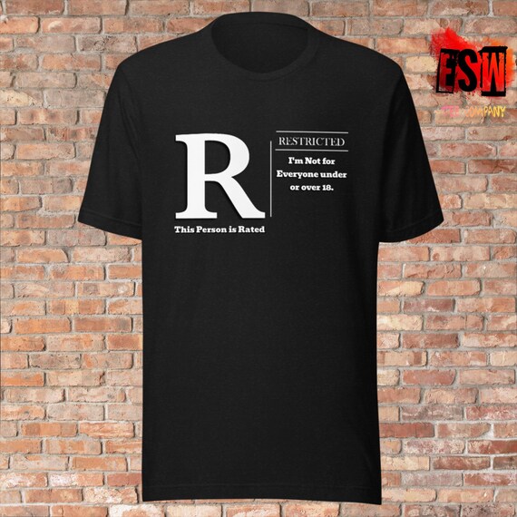 This person is Rated R Unisex t-shirt