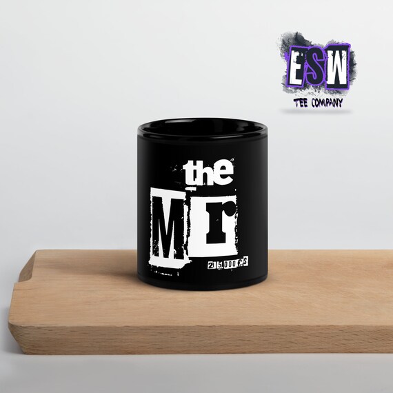 The Mr's Black Glossy Coffee Mug, black mug