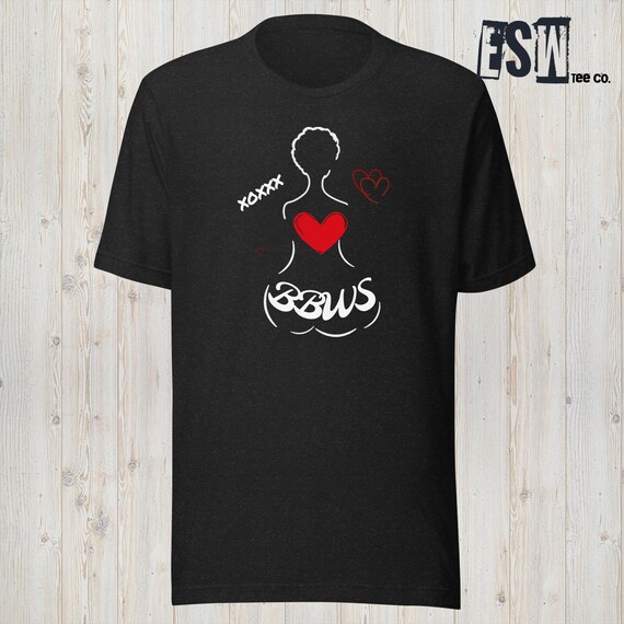 Love Bbws Graphic Print Tee Men's, Women's Unisex t-shirt