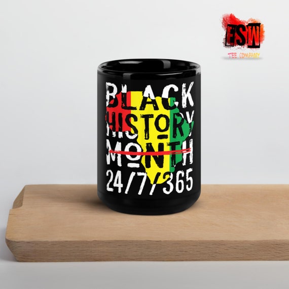 Black History Coffee Tea Black Glossy Mug