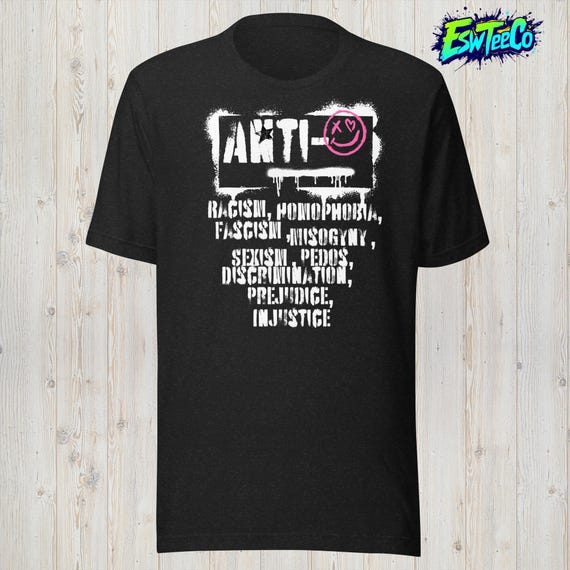 Anti Racism Graphic Tee Print Men's Women's Unisex t-shirt