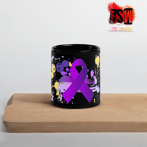 Lupus Awareness Black Glossy Coffee Mug