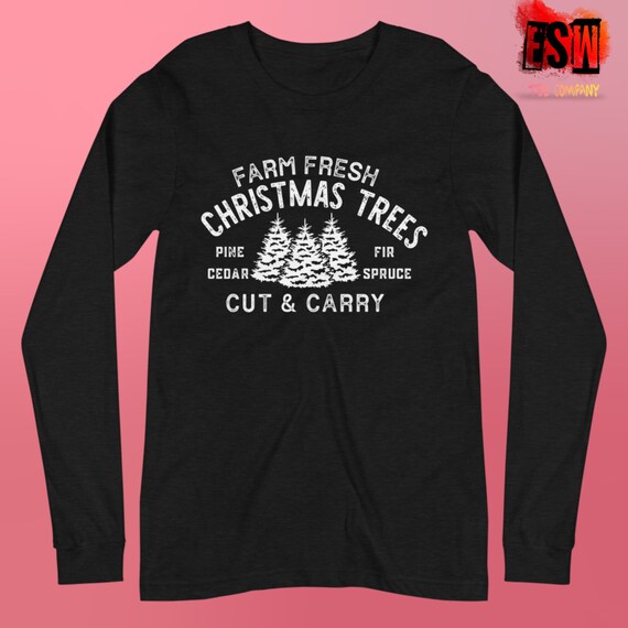 Christmas Trees Unisex Long Sleeve Tee