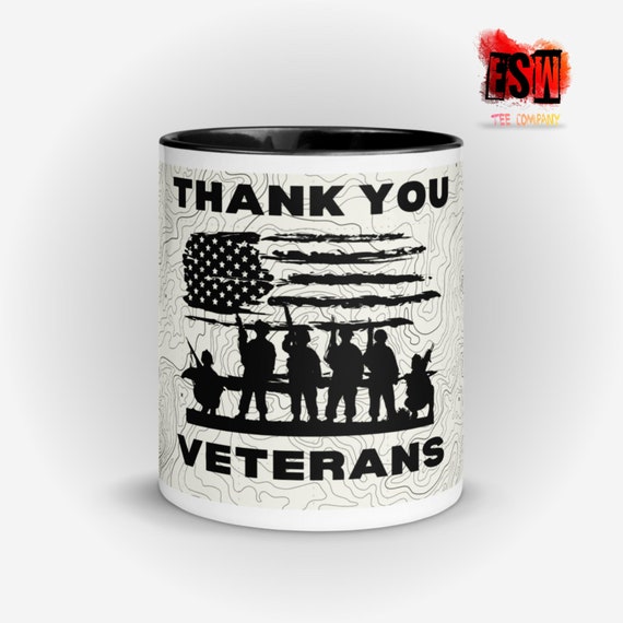 Thank You Veterans Coffee Mug with Color Inside