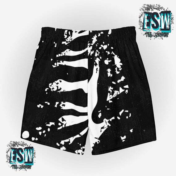 Tiger Stripe print Men's/Unisex swim trunks, Men's Swimwear