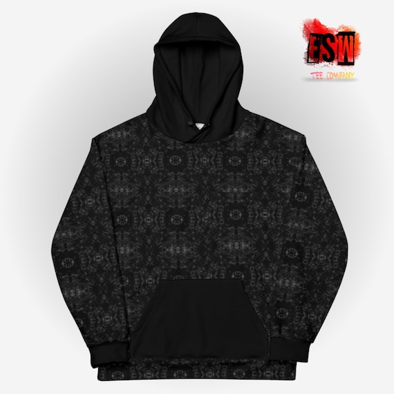 Black tye dye pattern Unisex,Men's, Women's Hoodie