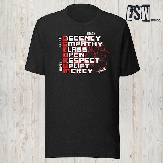 Decorum motivational Graphic Print Tee Men's, Women's Unisex t-shirt