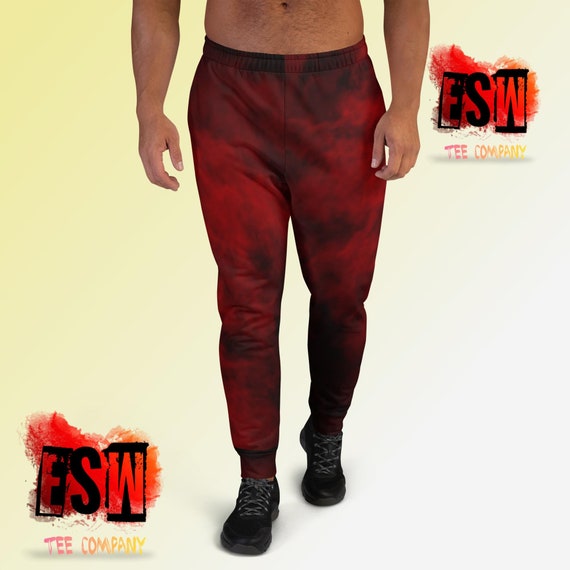 Red Smoke print Men's/Unisex Joggers