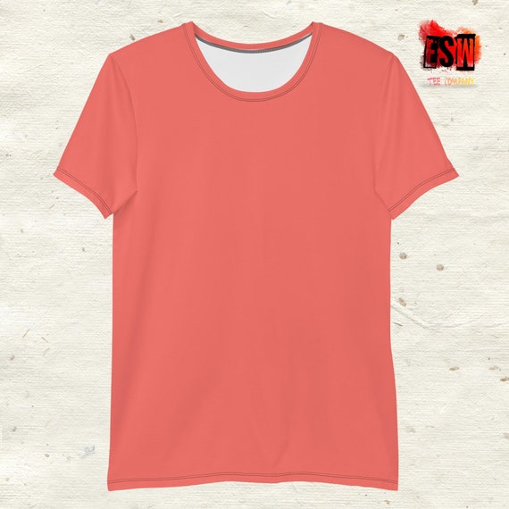 Pastel coral Men's, Unisex Athletic T-shirt