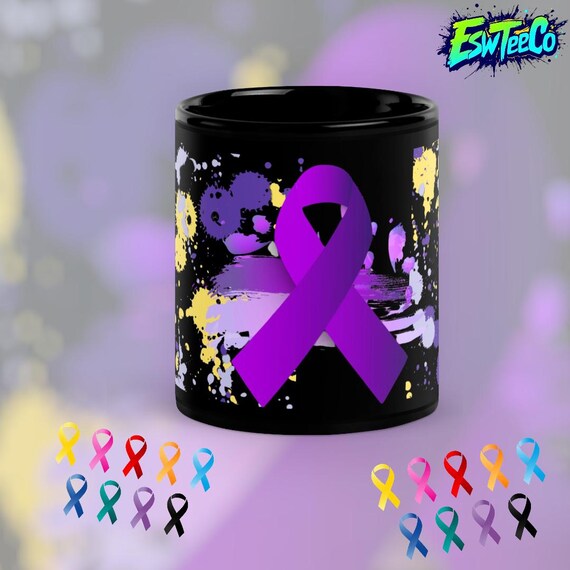 Lupus Awareness Black Glossy Coffee Mug