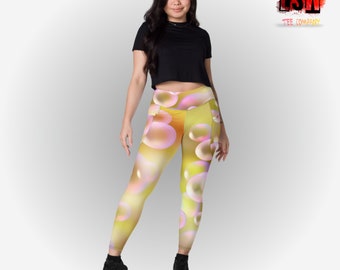 Bubbles graphic printed Leggings with pockets