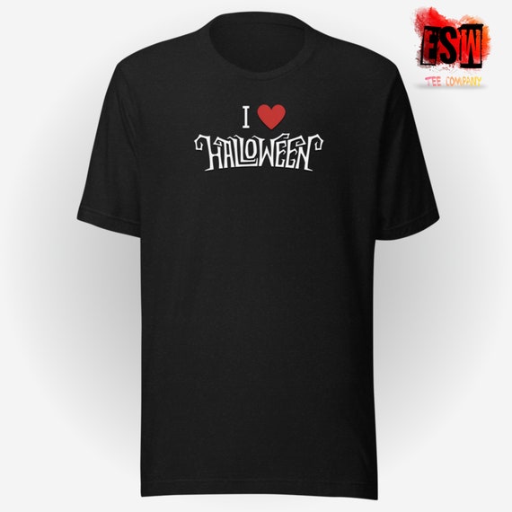 I Love Halloween Unisex Men's, Women's t-shirt