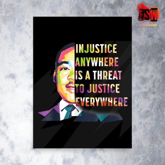 MLK Martin Luther King Jr. Inspirational quote Photo paper poster
