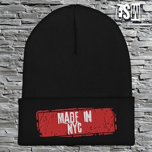 Made In NYC Gestickte Strickmütze für Herbst und Winter