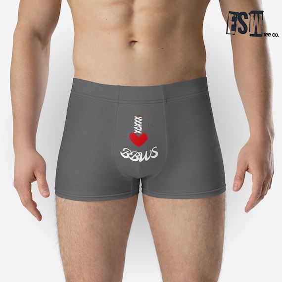 Love BBws (Grey)Men's Boxer Briefs, Men's Underwear