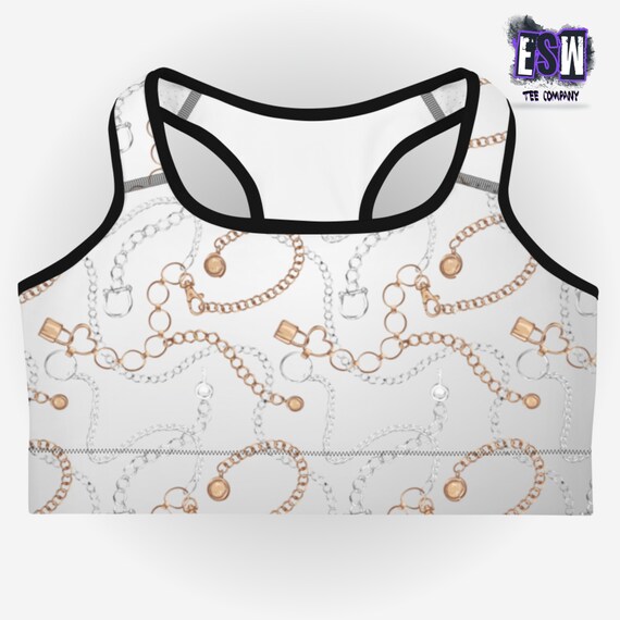 Bracelets Jewlry print Sports bra
