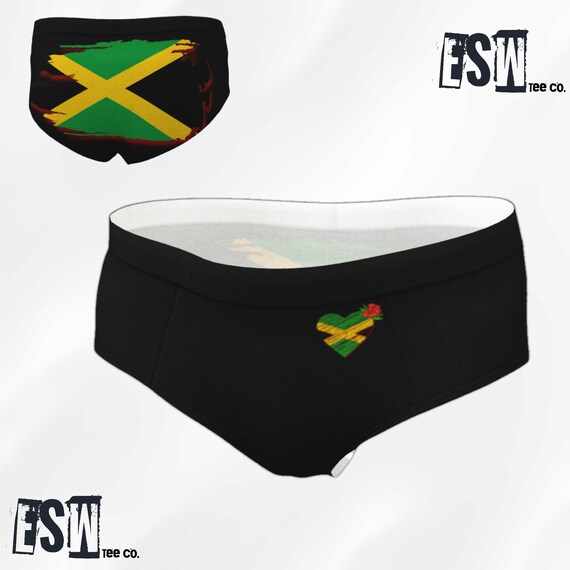 Jamaican Flag print Cheeky Briefs
