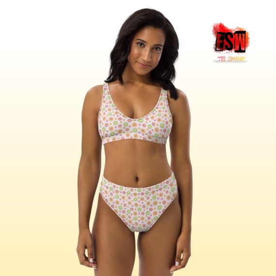 Daisey Floral print Recycled high-waisted bikini, Women's swimwear