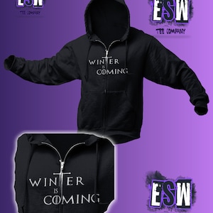 Winter is Coming Unisex,Men&#39;s, Women&#39;s Heavy Blend™ Full Zip Hooded Sweatshirt