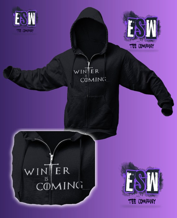 Winter is Coming Unisex,Men's, Women's Heavy Blendâ„¢ Full Zip Hooded Sweatshirt