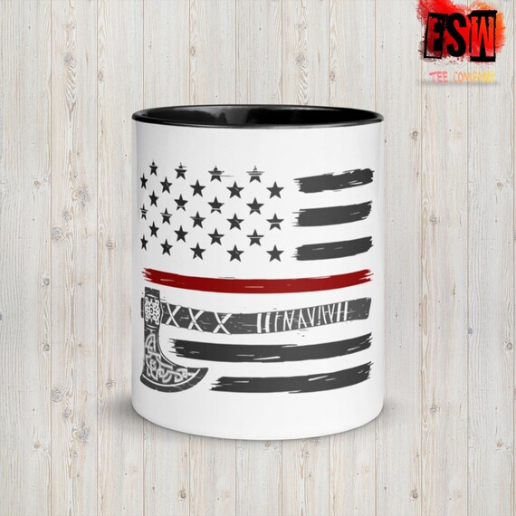 Viking Flag art Coffee Mug with Color Inside