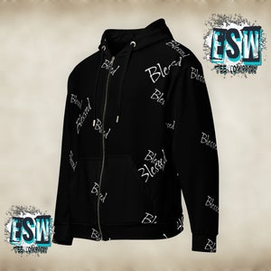 Blessed Black Unisex, Men&#39;s, Women&#39;s zip hoodie