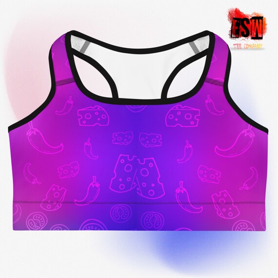 Colorful graphic Sports bra